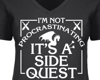 Side Quest Gamer T-Shirt: Funny RPG Retro Tee