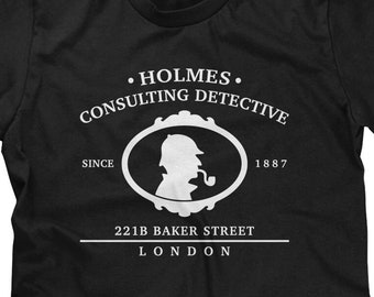 221B Baker Street Mens T-shirt or Tank Top - Funny, Pop Culture Shirt