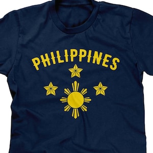 Philippines Coat of Arms Mens T-shirt or Tank Top -Filipino National Pride, Soccer Jersey, Sports Fan, Tourism Gift