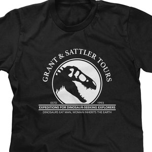 Grant & Sattler Tours Mens T-shirt or Tank Top - Funny, Pop Culture Shirt