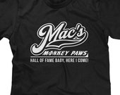 Mac's Monkey Paws Mens T-shirt or Tank Top -Funny, Pop Culture Shirt