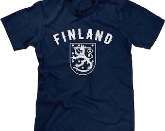CUSTOM ORDER **** Back Print **** MT_00024 Finland Arctic Circle 66 33 N **** Mens T-shirt