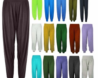 Ladies Womans New Harem Trousers Ali Baba Long Pants Baggy Plus Size