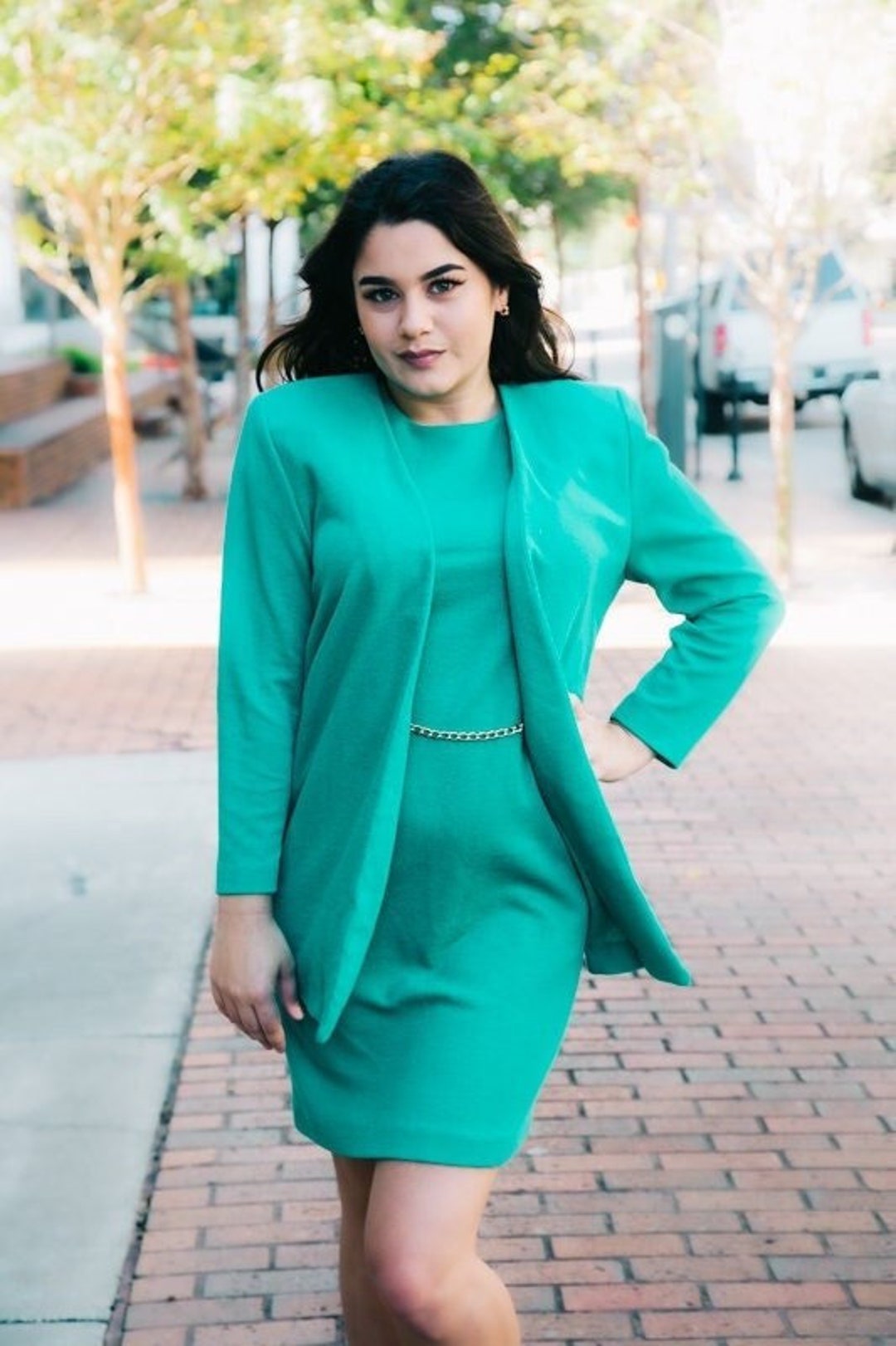 1980s Vintage Jessica Howard Dress Size 68 Etsy