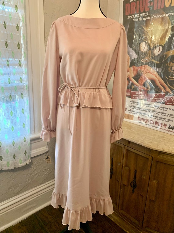 Vintage 1970s Dress Pink