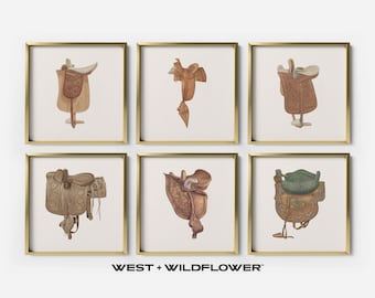 Vintage Pferdekunst, Reitkunst, Tierkunst, Pferdedrucke, Pferdekunst, Reitkunst, Western Dekor, Satteldrucke, S6-5