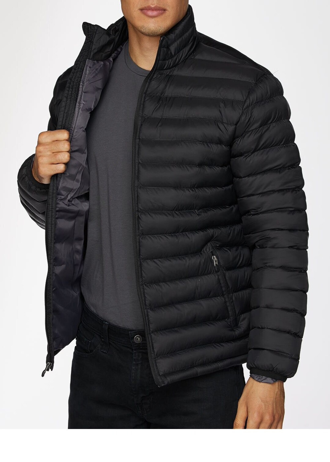 Quilted Jacket Brown