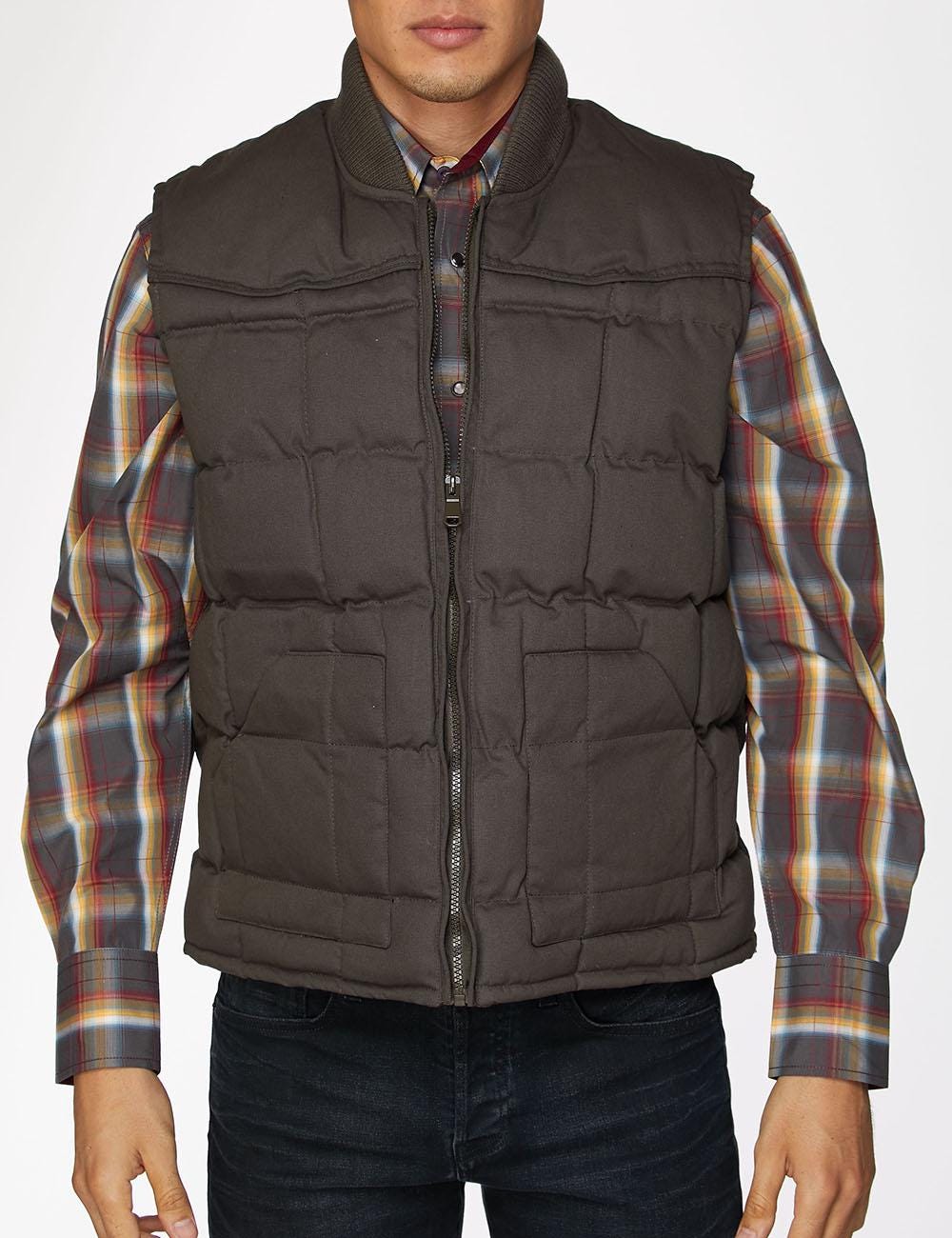 JG JENNY GHOO Men's Sleeveless Plaid Flannel Vest Shirt - Casual Button-Down For Summer, Small - View #8