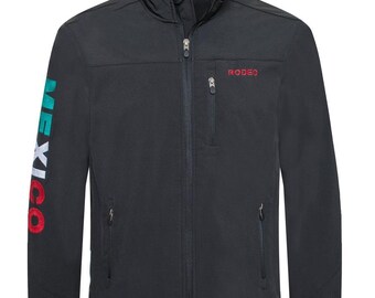 Men's Soft Shell Bonded Jacket With Embroidery-NJ650EMB-MHL-BLACK