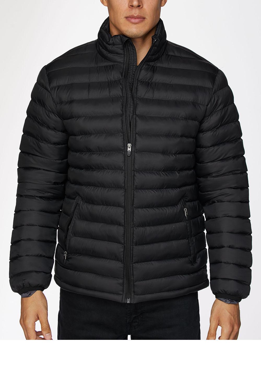 Men's Nylon Quilted Puffer Jacket -nj640-black - Etsy