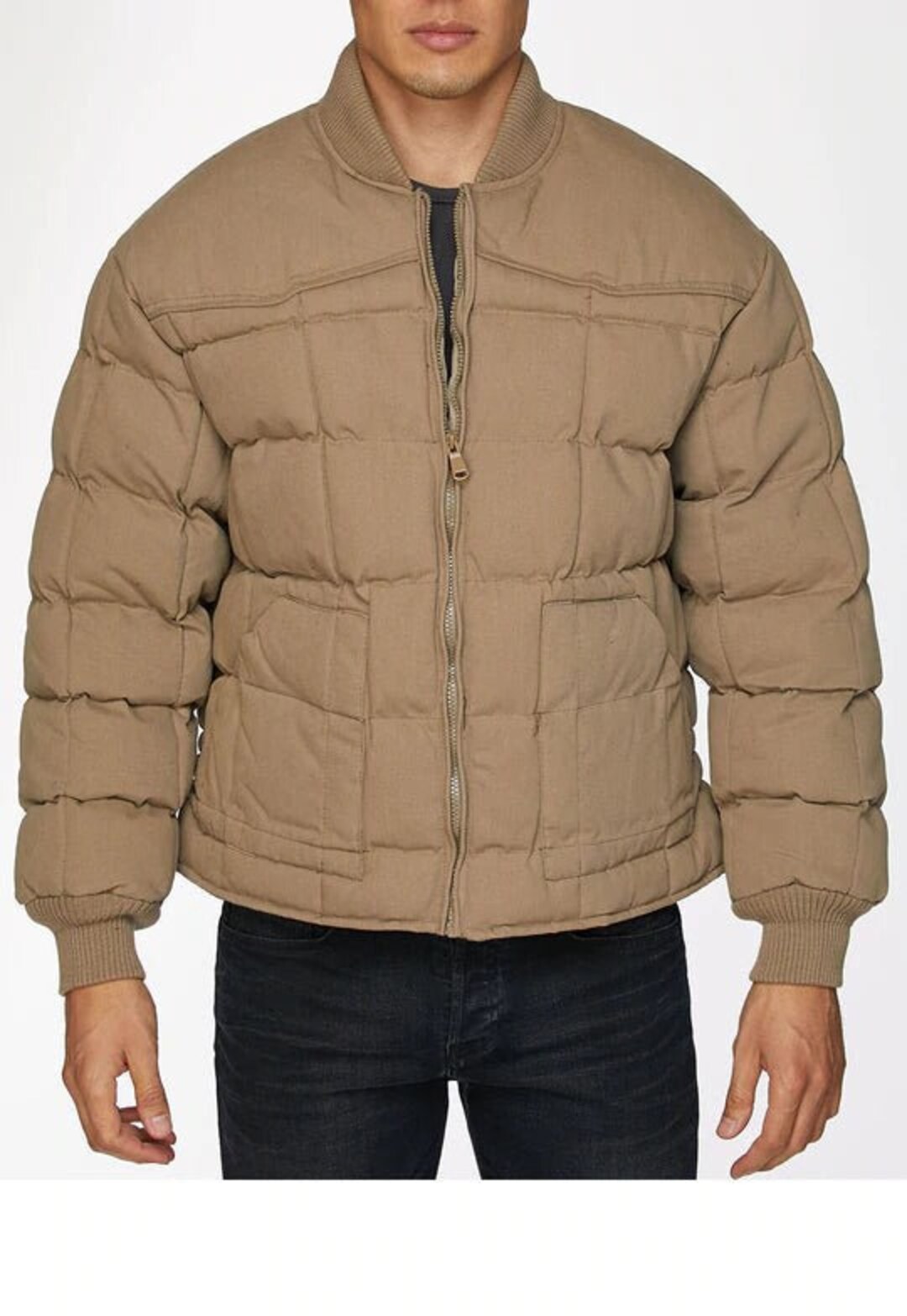 RODEO CLOTHING Men's Canvas Quilted Jacket-khaki - Etsy