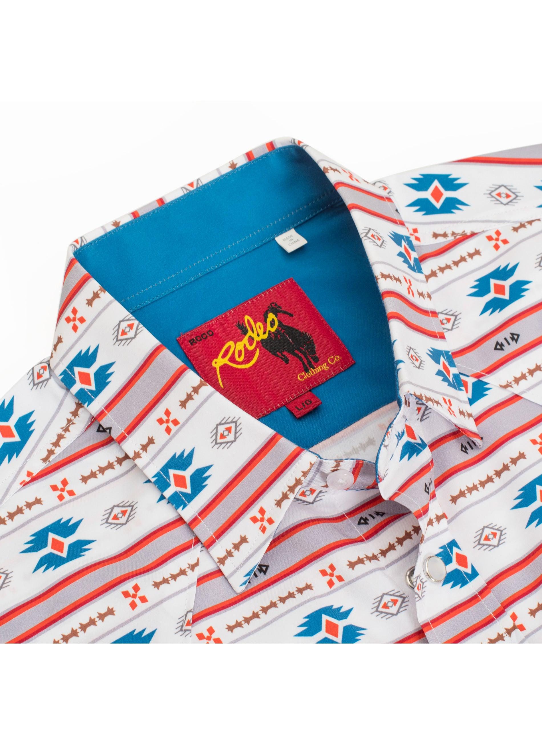 Chemise Western Pearl Snap à imprimé aztèque pour homme - MPS110L-1060