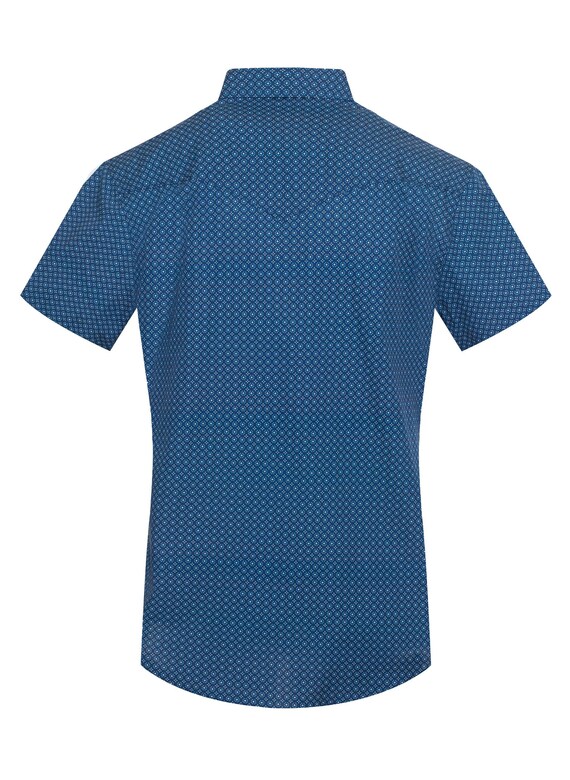 Chemise à manches courtes pour homme à imprimé perles et