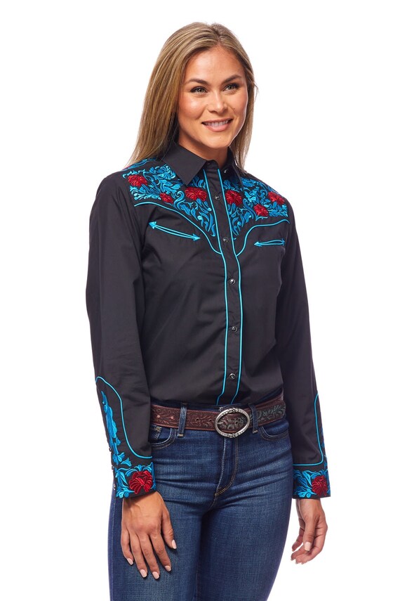 Country western shirts for ladies discount
