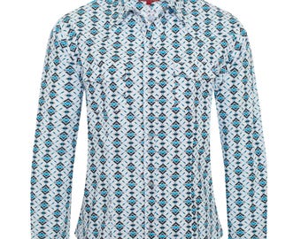 Camisas con estampado occidental para mujer -LS100-119