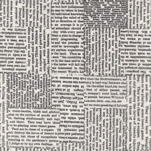 May include: A black and white newspaper page with a text article about the curability of asylum patients. The article discusses the importance of bringing the mind of the patient into the care of the asylum superintendent.