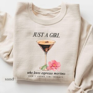 Espresso Martini Crewneck Sweatshirt, Espresso Martini Shirt, Martini Sweatshirt, Martini Lover Sweatshirt, Martini Lover Gift, Cocktail