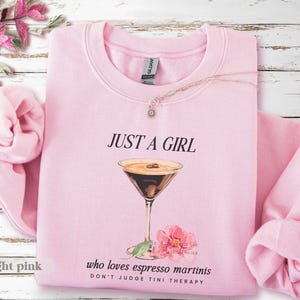 Espresso Martini Crewneck Sweatshirt, Espresso Martini Shirt, Martini Sweatshirt, Martini Lover Sweatshirt, Martini Lover Gift, Cocktail
