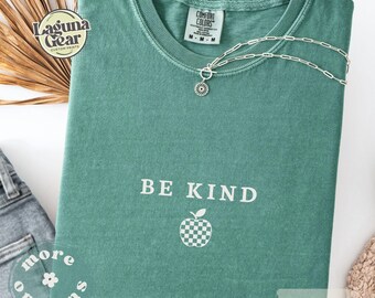 Minimalist Be Kind Teacher Positivity Tee Shirt Back to School Educator Motivational Appreciation Shirt