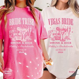 Las Vegas Bachelorette Shirt, Custom Bachelorette Party TShirt, Vegas Themed Girl Trip Tee, Vegas Bride Tribe Bach T Shirts Bridesmaid Gift