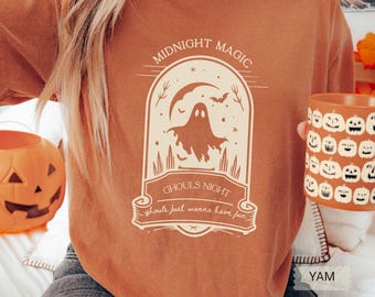 Comfort Colors Ghostcore Tee, Retro Halloween Shirt for Women, Cute Spooky Fall Vibes Tee, Vintage Ghost Shirt, Year Round Halloween T-Shirt
