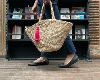 Braided Jute Shoulder bag Handcrafted Handmade Tote bag Casual