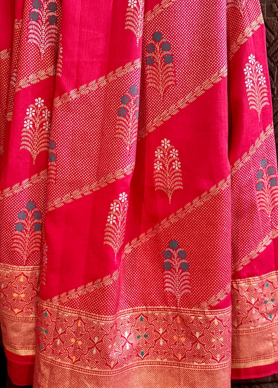 Blushy Pink Fancy Saree with Stitched Blouse | Party Wear Saree | Soft Lightweight Drape
