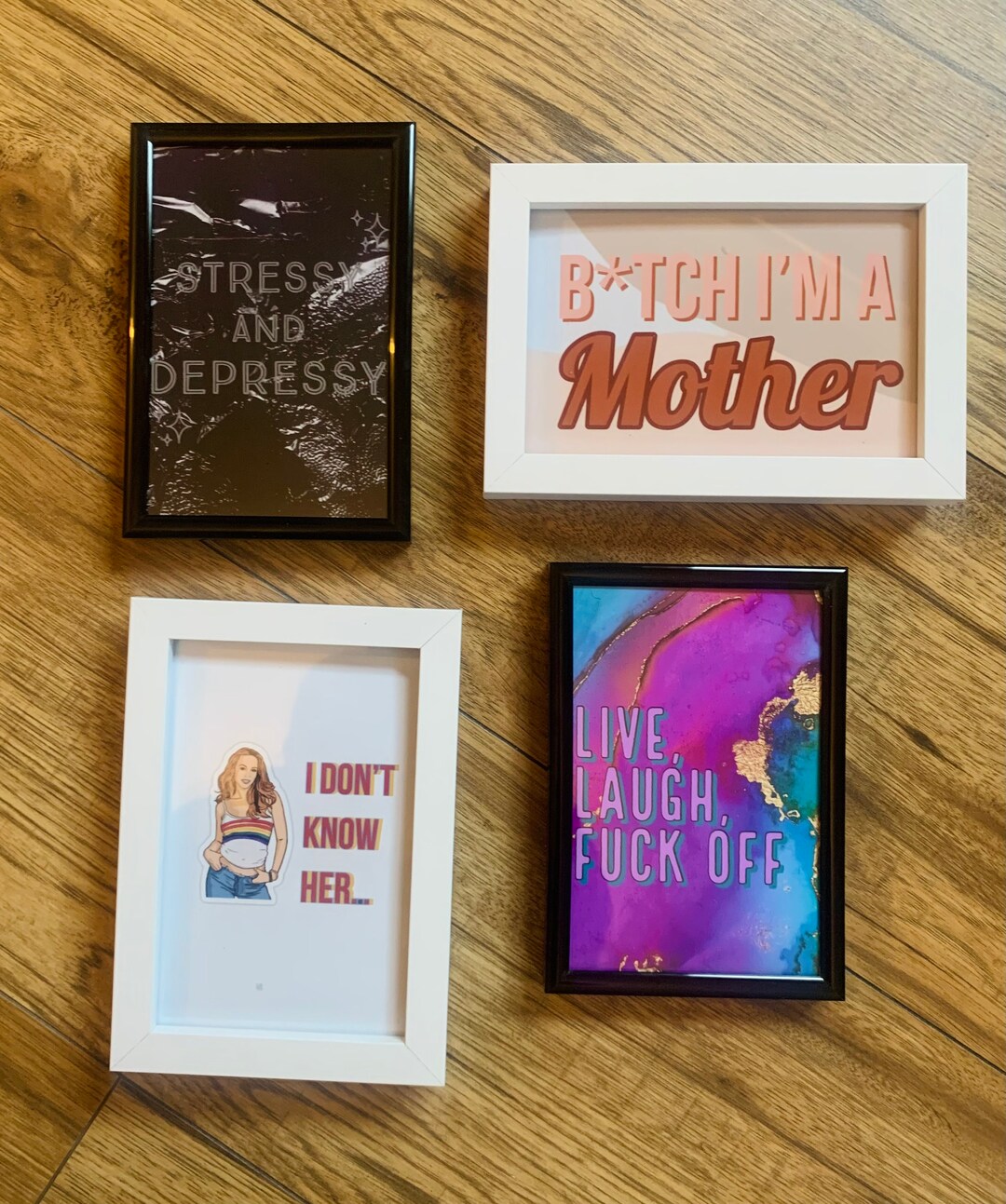 Quirky Prints in Frames Etsy