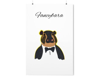 Fancybara Capybara Premium Matte Vertical Poster