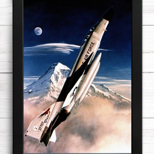 Phantom F-4 flying above the clouds, Vintage Aircraft Print, A4 - Poster - Single Print AP17 - INSTANT DOWNLOAD
