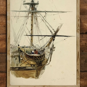 HMS Victory 1805, Artist Signed Print and Ship Notes - Etsy