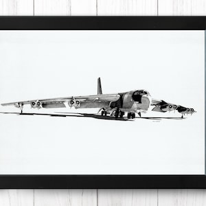 Boeing B-52 Stratofortress, Vintage Aircraft Print, A4 - Poster - Single Print AP12 - INSTANT DOWNLOAD