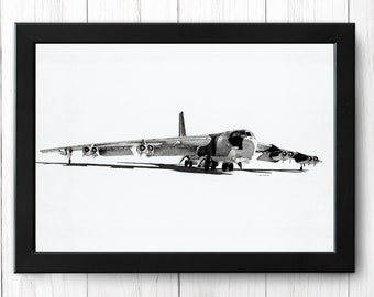 Boeing B-52 Stratofortress, Vintage Aircraft Print, A4 - Póster - Single Print AP12 - DESCARGA INSTANTÁNEA