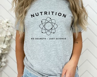 Ernährung, keine Geheimnisse, nur Wissenschaft. Ernährungswissenschaftler Shirt, Ernährungswissenschaftler Shirt, Ernährungswissenschaftler Shirt, Geschenk für Diätetiker, Ernährung ter