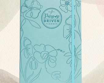 Purpose Driven Undated Planner, Bible Verses, Goal Setting, Gratitude Tracker, 6 Months (Green)