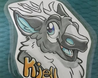 Benutzerdefinierte traditionelle Fursona Abzeichen