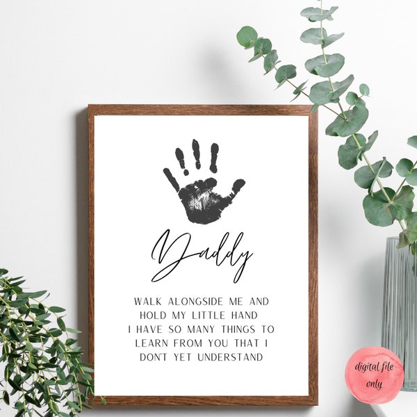 Fathers Day Craft, Fathers Day Artwork, Handprint, Baby, Kids, Toddlers, Toes, Footprint Artwork, Gift, Keepsake, Craft, Fathers Day