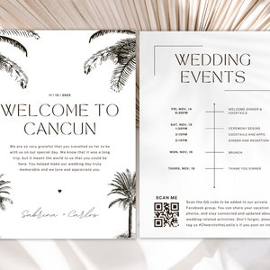 Destination Wedding Welcome Letter, Destination Wedding Itinerary, Welcome Letter Wedding, Welcome Letter, Travel Itinerary Template