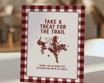 Wild Wild Wife Bachelorette Favors Sign, Last Rodeo Party Favor Sign, Editable Canva Template, Western Bachelorette Decor