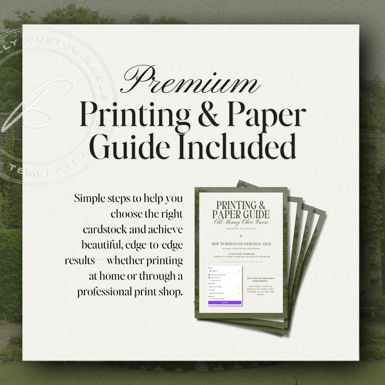 Olive Green Bar Menu Sign Template, Timeless Wedding Drinks List, Quiet Luxury Printable Canva Sign image 5
