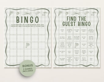 Fresh Off the Market Bridal Shower Bingo, Find the Guest Bingo, Printable Bridal Shower Games, Fun Bridal Shower Activities Canva