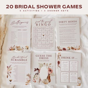 Love is Brewing Bridal Shower Games Template, Fall Theme Wedding Shower Games, Printable Party Games, Coffee Espresso Martini Wedding Games