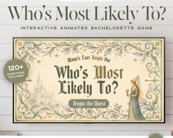 Gender Swap Bachelorette Game, Maiden's Last Knight Out Most Likely To Game, Medieval Animated Canva Template, Hens Party Activity