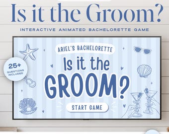 Is It the Groom Bachelorette Party Game, Last Toast On The Coast Bachelorette Game, Editable Canva Party Game, Bridal Shower Game