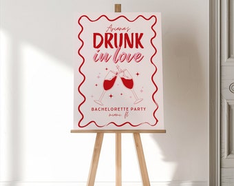 Drunk in Love Bachelorette Weekend Welcome Sign, Feyonce Themed Bach Poster, Crazy In Love Hen Party, Editable Bachelorette Decor Template