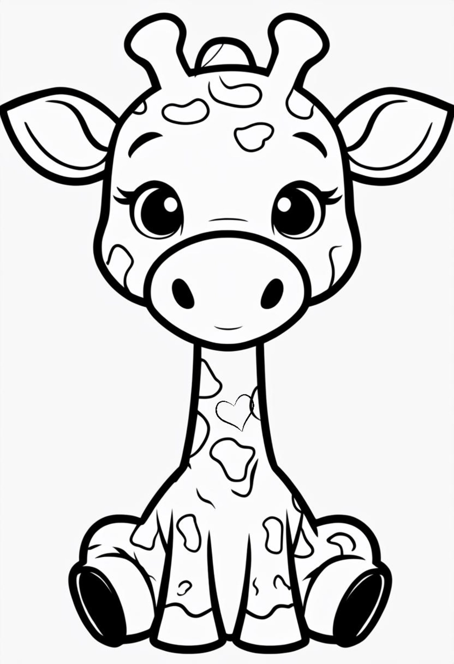 Zoo Animal Coloring Pages for Kids – Cute Safari Animals Printable ...