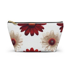 Floral Accessory Pouch for Organizing Essentials, Travel Cosmetic Bag, Cute Makeup Storage, Great Gift for Flower Lovers, Eco-Friendly