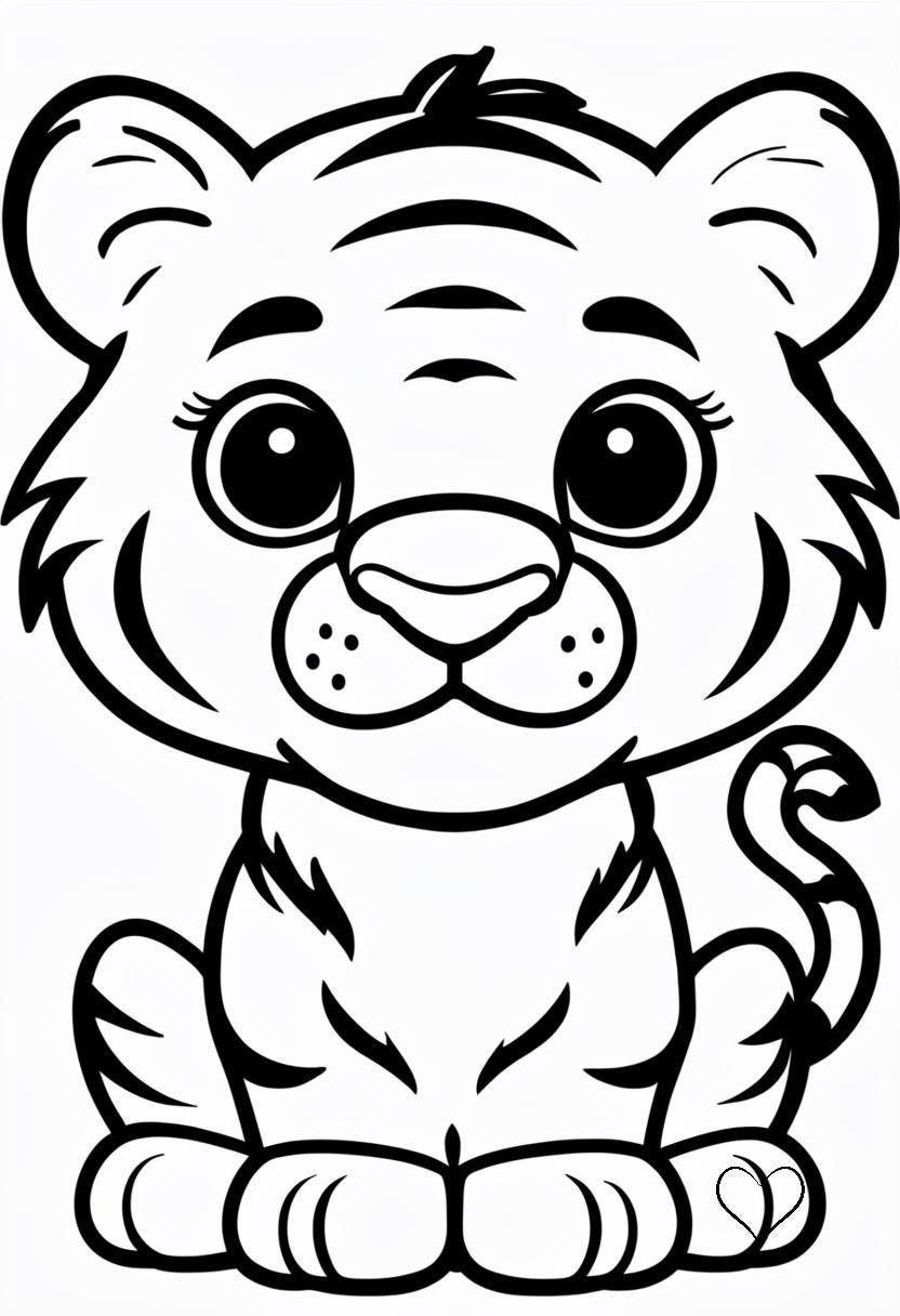Zoo Animal Coloring Pages for Kids – Cute Safari Animals Printable ...