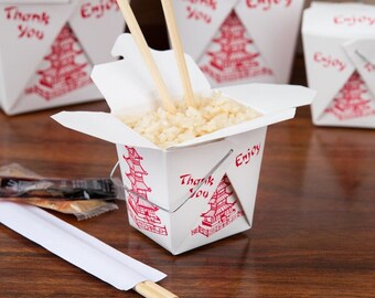 8 oz, 1 ct. Chinese Takeout Boxes, Small Size Party Favors
