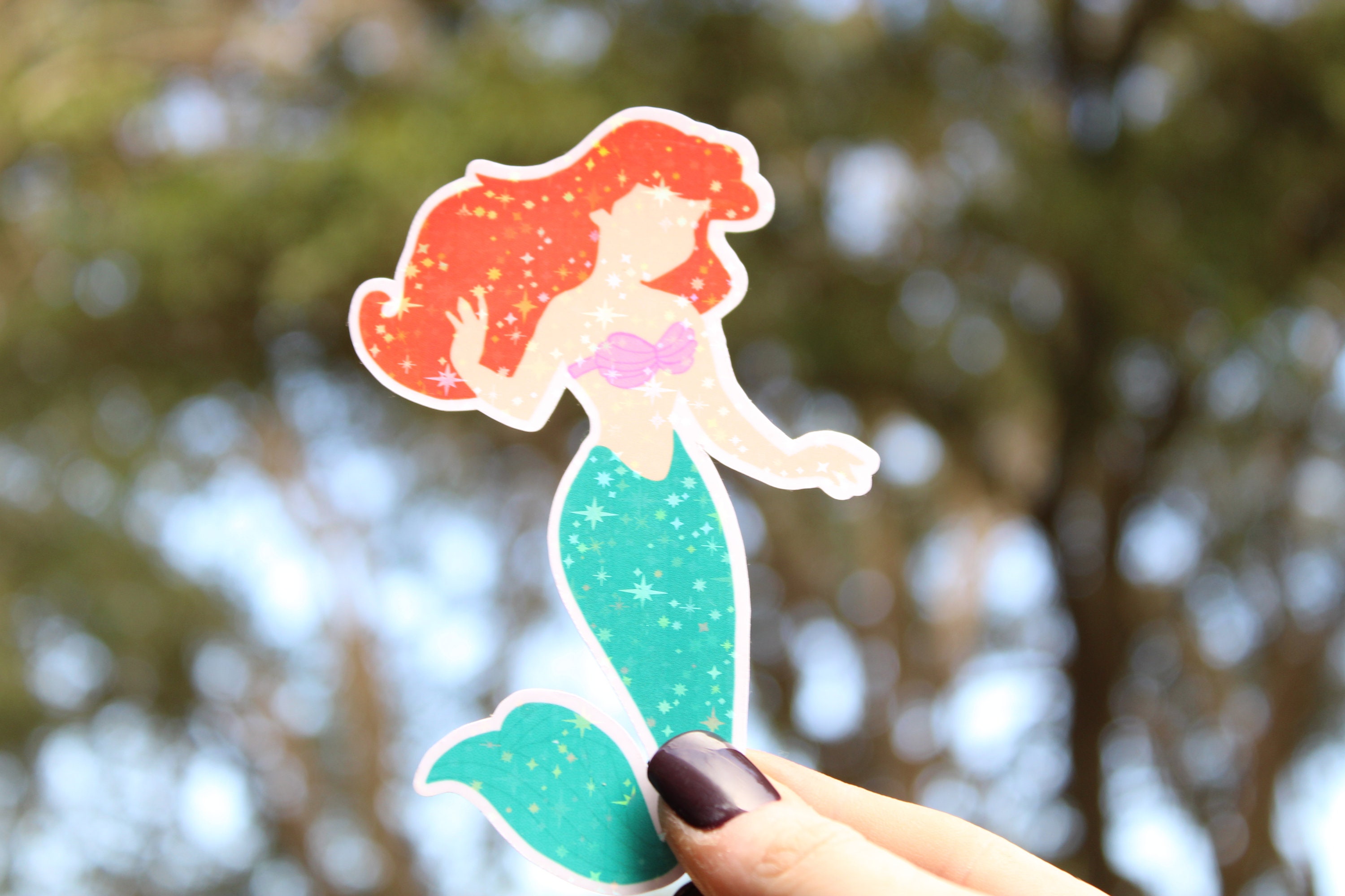 Discover Little Mermaid Ariel Holographic Sticker